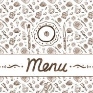 Cafe or restaurant menu Hand drawn illustration