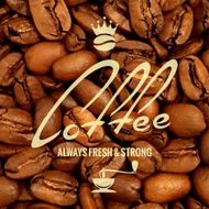 coffee label design beans background