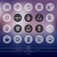 Set of coffee icons N4