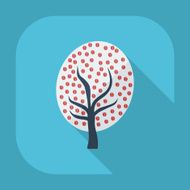 Flat modern design with shadow icon coffee tree N7