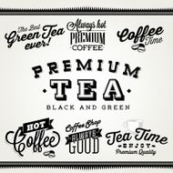 Tea and coffee labels