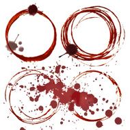 coffee stains on white Vector illustration N2