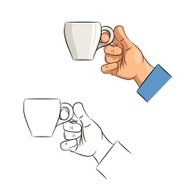 Cup of coffee in hand N2