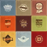 Vintage coffee labels collections N2
