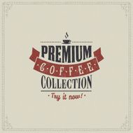 Vintage Card with coffee