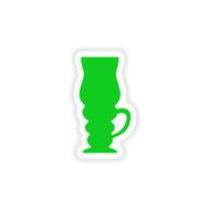 icon sticker realistic design on paper cofee cup N16