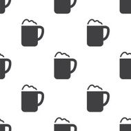 cappuccino vector seamless pattern