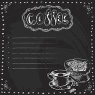 Chalkboard with Coffee