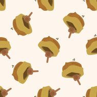coffee bean cartoon seamless pattern background N4