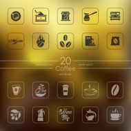 Set of coffee icons N7