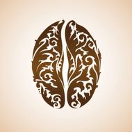 Ornamental decorative coffee bean