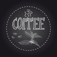 Vintage coffee blackboard N4