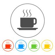 coffe vector illustration Flat design style N4