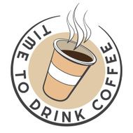 Disposable coffee cup logo design with text template Vintage badge N2