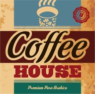 Retro Coffee label