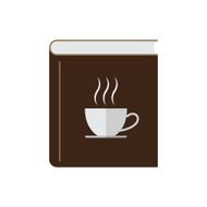 Coffee book vector illustration