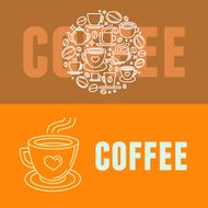 Vector coffee banners