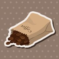 coffee bean theme elements N14