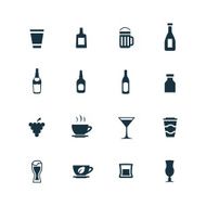 drinks icons set N2