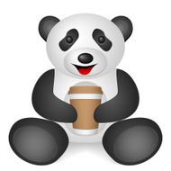 panda paper coffee cup