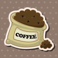 coffee bean theme elements N16