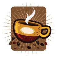 Coffee Cup and Beans