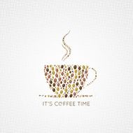 coffee cup beans design background