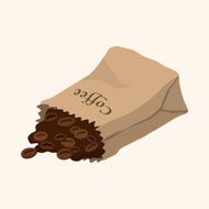 coffee bean theme elements N17