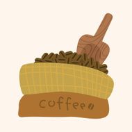 coffee bean theme elements N18