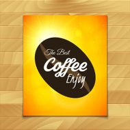 Menu template for restaurant the best coffee enjoy