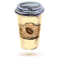 Paper coffee cup to go