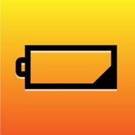 Low battery icon great for any use Vector EPS10