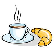 Coffee with Ñrescent Ñroissant