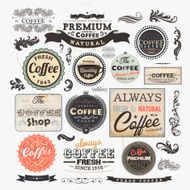 Vintage Coffee Labels N8