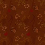 Seamless pattern I love coffee