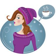 woman snow