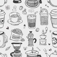 seamless coffee pattern N14