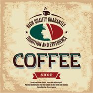 Coffee Shop vintage label
