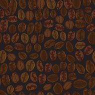 Seamless coffee bean vector wallpaper