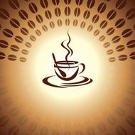 coffee cup design background N2