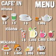 coffee menu label