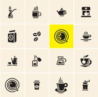 Coffee cup and Tea icons