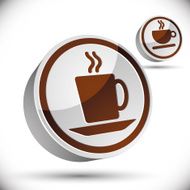 Tea and coffee cups icons N2