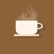 coffee cup icon flat design vector
