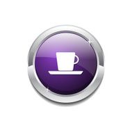 Mug Sign Purple Vector Icon Button N3