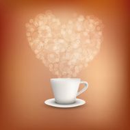 cup of coffee and heart