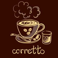 cup of coffee corretto