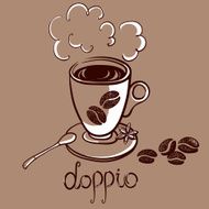 cup of coffee doppio