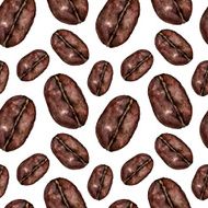 Seamless pattern with cofee grain