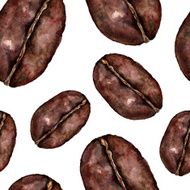 Seamless pattern with cofee grain N3